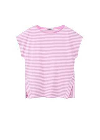 Violeta BY MANGO Striped cotton t-shirt