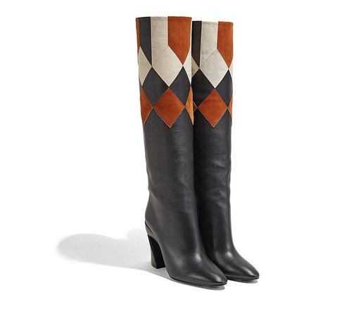 Patchwork boots