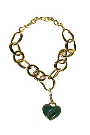 Lizzie Fortunato - Green Heart Porto Necklace | BONA DRAG