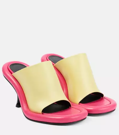 Leather Sandals in Pink - JW Anderson | Mytheresa