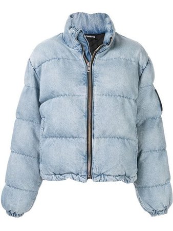 Alexander Wang denim look puffer jacket £1,132 - Shop SS19 Online - Fast Delivery, Free Returns