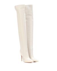 Gianvito Rossi Women's White Rennes Leather Over-the-knee Boots