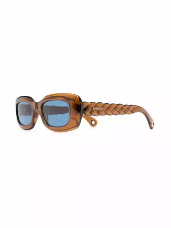 Lanvin Tinted rectangle-frame Sunglasses - Farfetch