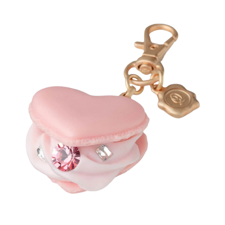 Q-Pot | Love Heart Macaron Bag Charm (Pink)
