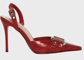 red crocodile heels
