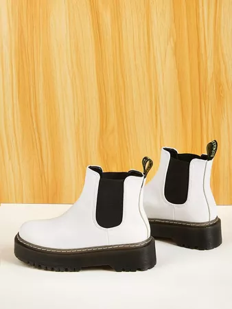 Chunky Sole Chelsea Boots | SHEIN USA