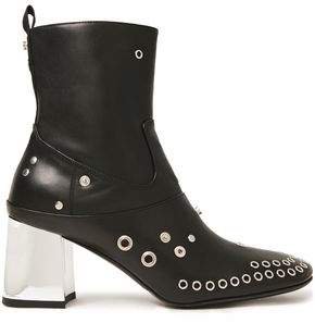 Phuture Embellished Leather Ankle Boots
