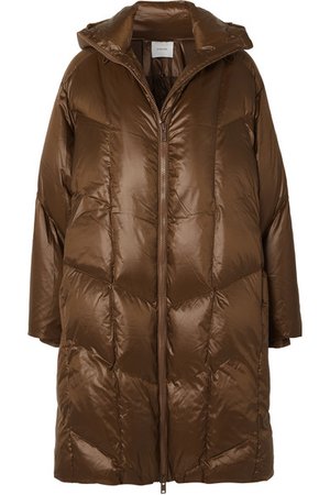 Vince | Quilted shell down hooded coat | NET-A-PORTER.COM