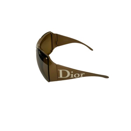 (1) Dior Oversized Bronze Logo Sunglasses – Treasures of NYC
