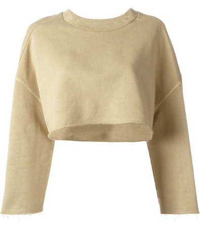 YEEZY Cream Cropped Sweatshirt