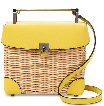 Yellow basket handbag Botkier Bloomies