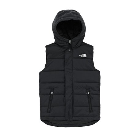 North Face Boys Harway Hooded Vest Body Warmer - Black | Free Delivery*