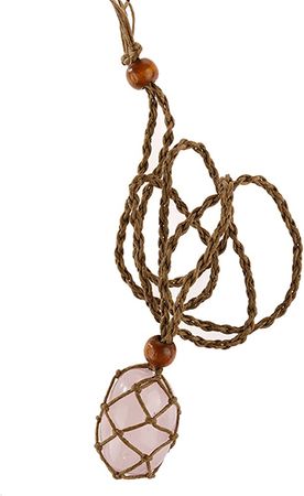 Amazon.com: CHUXI Necklace Cord Empty Stone Holder, Rope Necklace Empty Stone Net for Crystal Stone with Adjustable Length, Not Including Stone : Arts, Crafts & Sewing