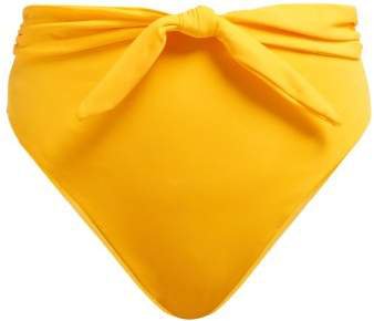 Goldie High Waisted Bikini Briefs - Womens - Yellow