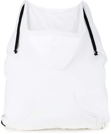 drawstring hooded backpack