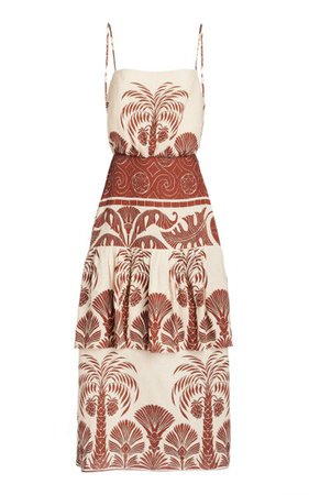 Journey Legacy Sleveless Linen Dress By Johanna Ortiz | Moda Operandi