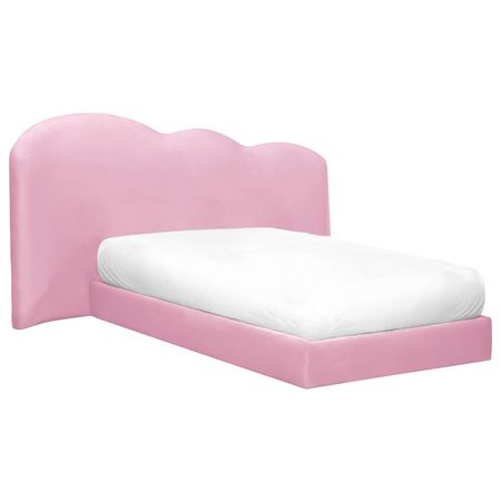 Cloud Kids Bed in Wood and Velvet Finish by Circu Magical Furniture For Sale at 1stDibs