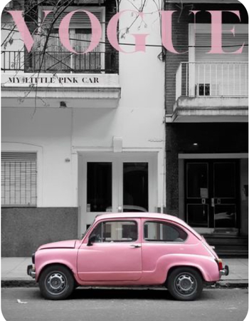 pink vogue magazine