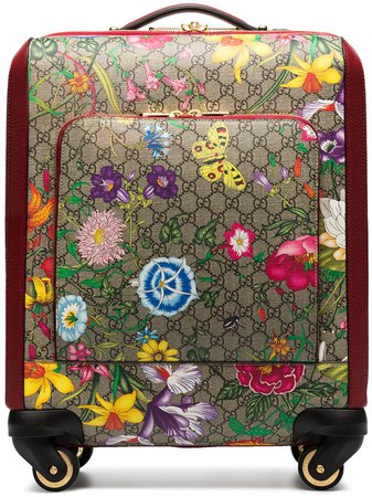 Gucci Ophidia GG Flora Suitcase - Farfetch