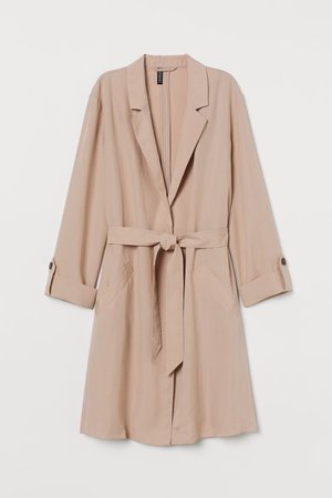 Modal-blend Trenchcoat - Light beige - Ladies | H&M US
