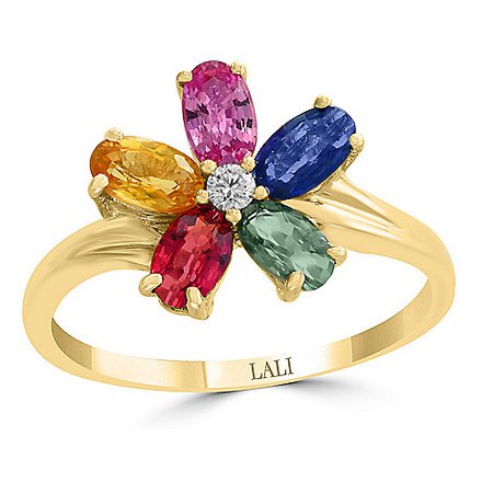 colorful flower ring