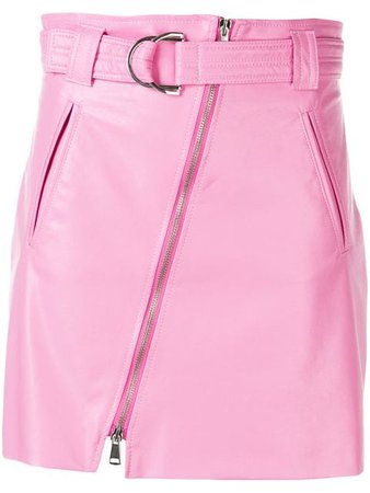 Pinko belted A-line mini skirt