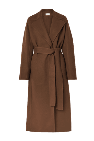 THE ROW Malika belted wool-blend felt coat