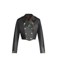 LV - Embellished Leather Jacket
