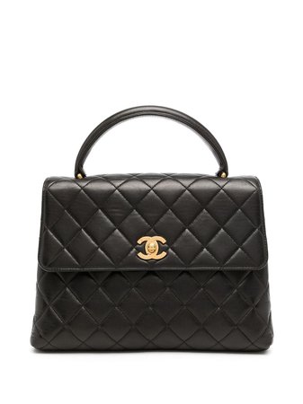 Chanel Pre-Owned 1997 quilted CC mini bag - FARFETCH