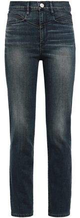 Jesse Faded High-rise Straight-leg Jeans