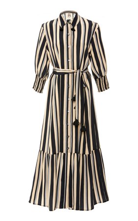 Indiana belted silk dress by Figue | Moda Operandi