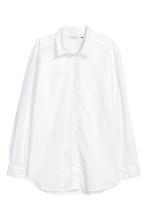 Pamuklu Gömlek - Beyaz - KADIN | H&M TR