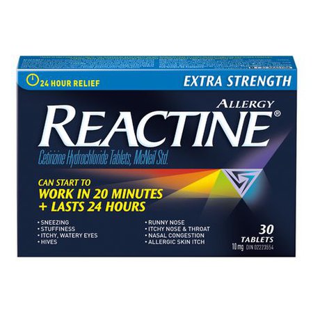 "Non-Drowsy REACTINE® Tablets Extra Strength 10 mg, 30's at Walmart.ca "