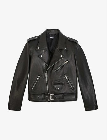 THE KOOPLES - Zipped leather biker jacket | Selfridges.com