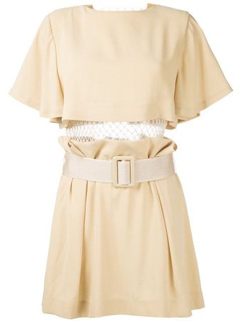 TOGA Pleated Trim Belted Dress.