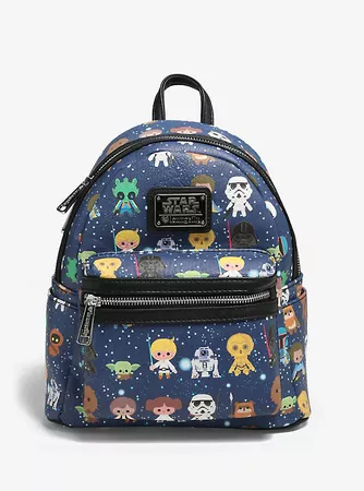 Loungefly Star Wars Chibi Characters Mini Backpack