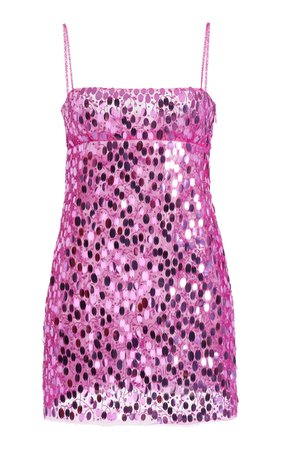 Sequin-Embroidered Tulle Mini Dress By Valentino | Moda Operandi