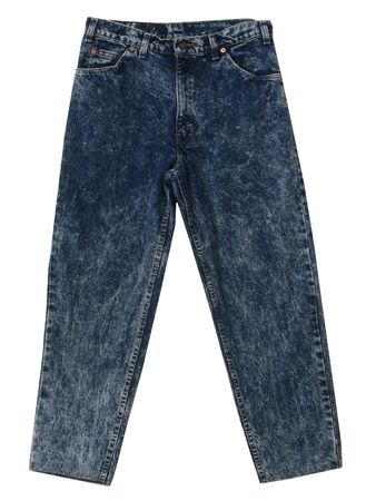 Retro Eighties Pants: 80s -Levis- Mens dark blue acid washed cotton ...