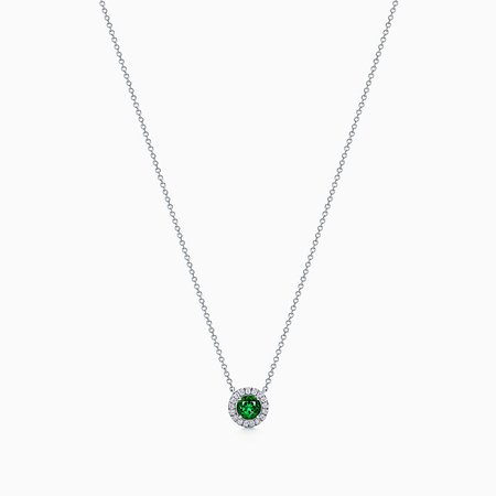 tiffany solestependant emerald necklace