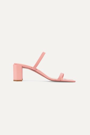 Pink Tanya leather mules | BY FAR | NET-A-PORTER