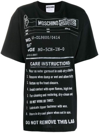 care-label print t-shirt