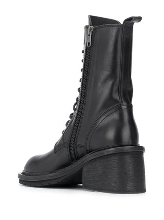 Ann Demeulemeester chunky-heel Combat Boots - Farfetch
