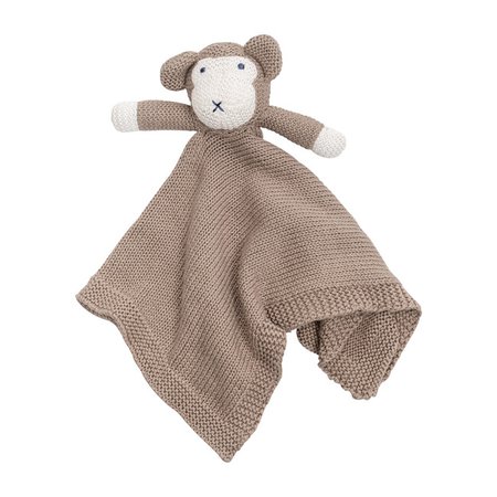 Organic Cotton Monkey Lovey - Home Bed Blankets & Quilts - Maisonette