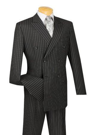 Pinstripe Suit - Double-breasted