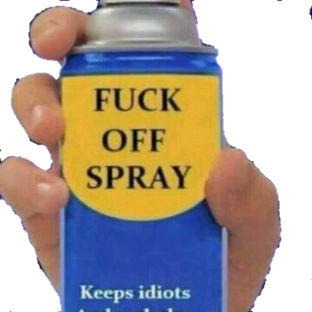 fuck off spray