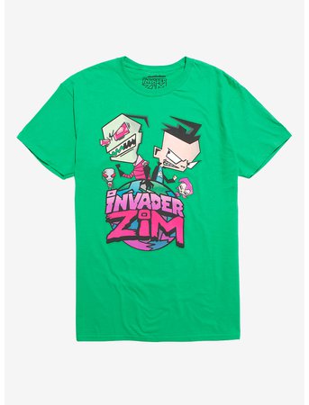 Invader Zim Planet Logo Green T-Shirt