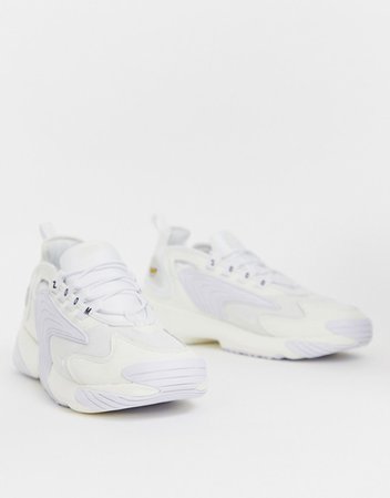 Nike Zoom 2K trainers in triple white | ASOS