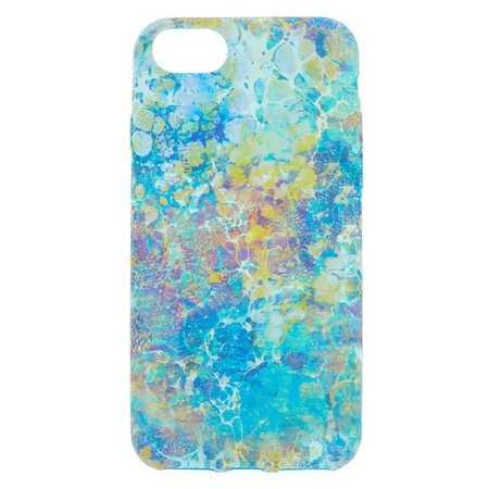 Water Color Marble Phone Case - Turquoise | Claire's US