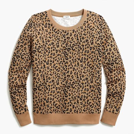 Leopard crewneck sweatshirt