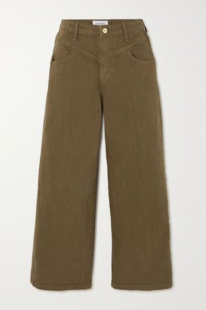 Green Ali high-rise wide-leg jeans | FRAME | NET-A-PORTER